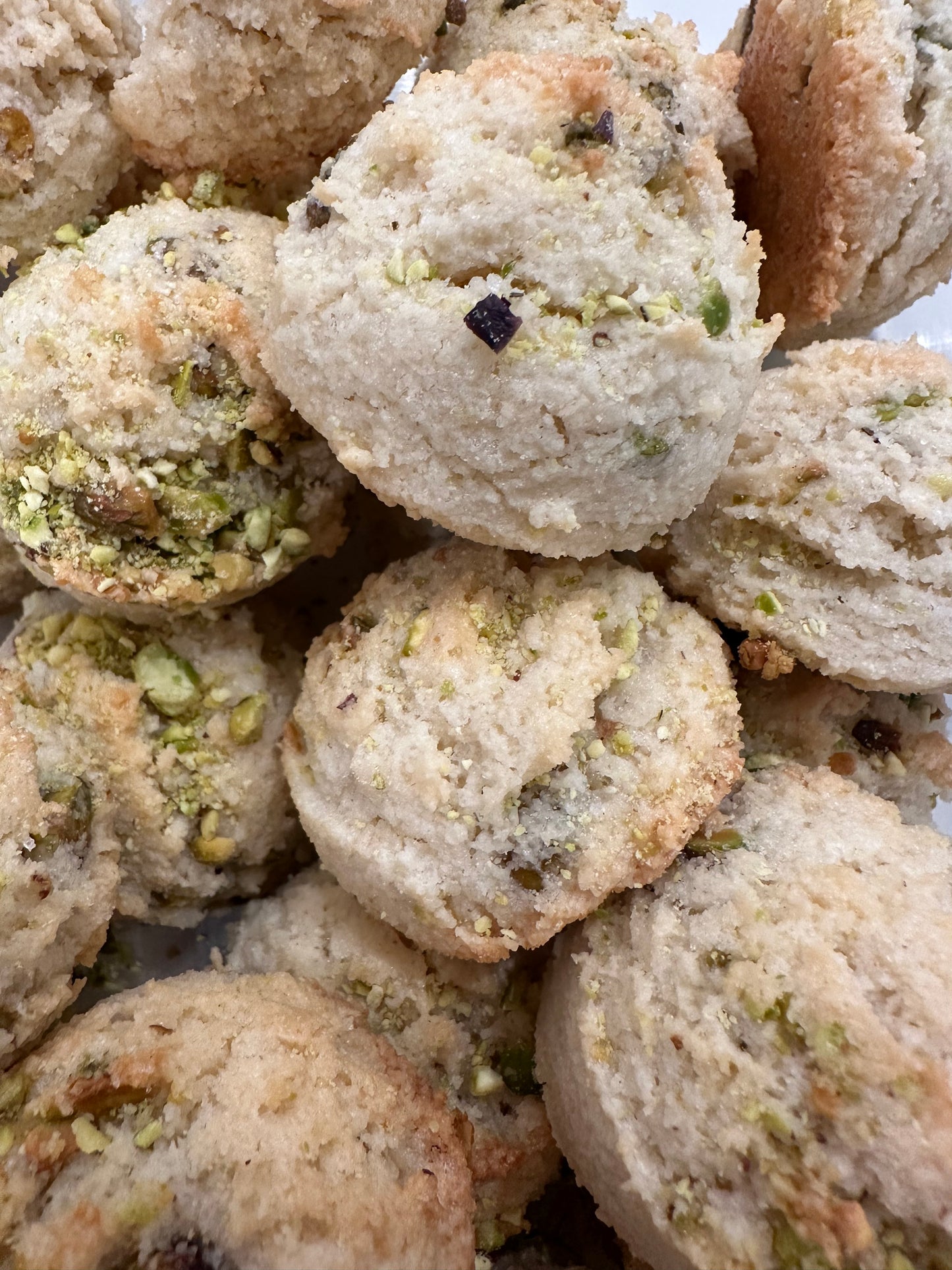 Box of Lemon Pistachio Almond Flour Cookies